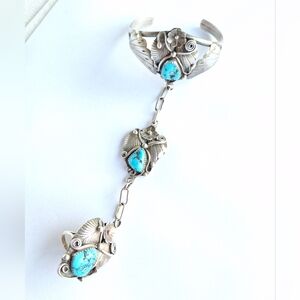 Antique Native American Slave Bracelet ET-Sitty Tsosie Navajo Deceased Artist 19